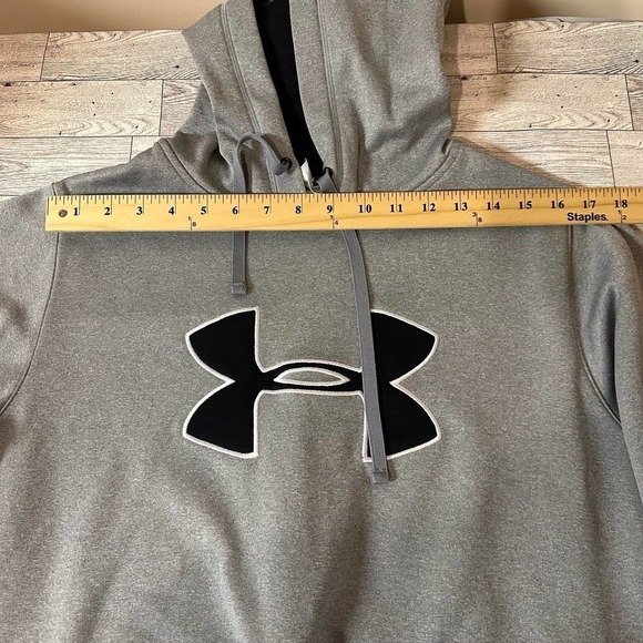 UNDER Armour | Hoodie Jacket | Size: LG | Gray - Picture 6 of 10